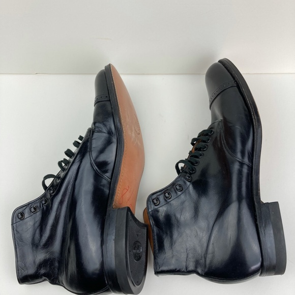 Vintage Connolly Never Worn Black  Kid Leather Dress Boots